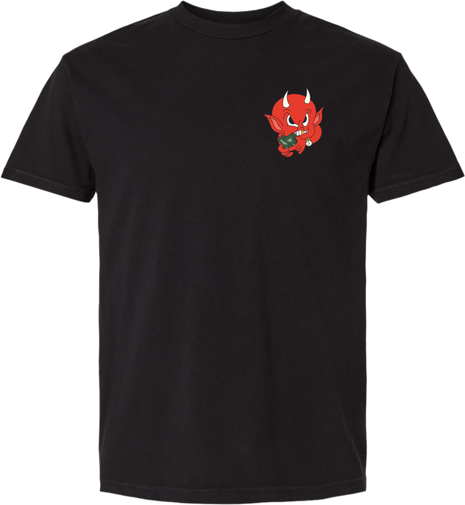 Rich Devil Tee Pigment Dyed Unisex Tee - Pigment Black
