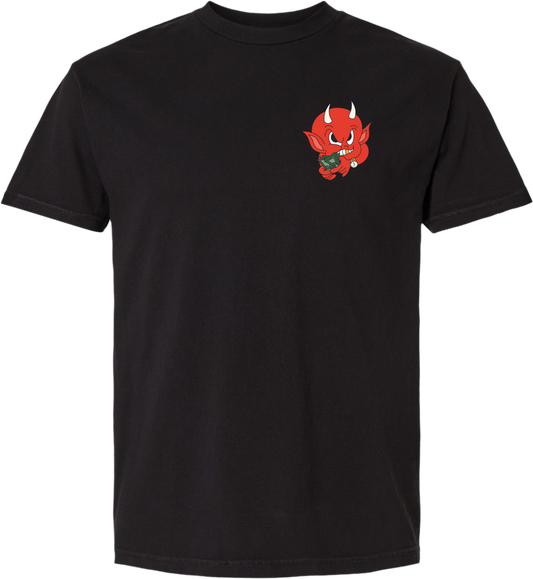 Rich Devil Tee Pigment Dyed Unisex Tee - Pigment Black